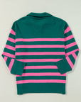 Peyton Collared Quarter Zipper Oversized Sweater