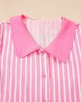 Stripe Bow Top and Pants Pajama Set