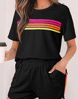 Stripe Short Sleeve Tee