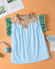 Maci Ruffled Sleeve Frill V Neck Blouse