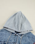 Olivia Hooded Raw Hem Jacket