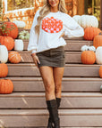 Blair Halloween Pumpkin Patched Pullover Sweatshirt