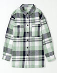 Plaid Patch Pocket Buttoned Shirt