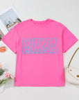 MAMA Letter Graphic Neon Tee