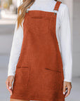 Alexis Front Pockets Corduroy Overall Dress