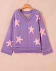 Aubrey Brushed Star Oversize Sweater