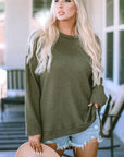 Kassidy Waffle Knit Oversized Top