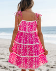 Mina Ric Rac Patched Sleeveless Mini Dress