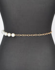 Multi Layered Pearl Chain Belt