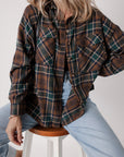 Elizabeth Plaid Print Chest Shirt