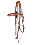 Deluxe Mahogany Browband Headstall