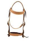 Basket Stamped Old Style Headstall with Noseband