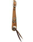Basket Stamped Old Style Headstall with Noseband