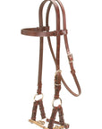 Headstall with Braided Nose Sidepull