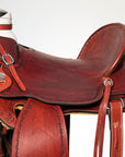 Western Horse Wade Saddle American Leather Ranch Roping Mahogany