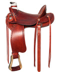 Western Horse Wade Saddle American Leather Ranch Roping Mahogany