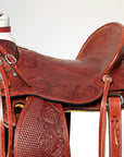 Western Horse Wade Saddle American Leather Ranch Roping Mahogany