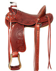 Western Horse Wade Saddle American Leather Ranch Roping Mahogany