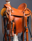 Western Horse Wade Saddle American Leather Ranch Roping Tan