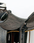 Western Horse Wade Saddle American Leather Ranch Roping Antique Black