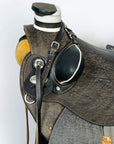 Western Horse Wade Saddle American Leather Ranch Roping Antique Black