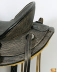 Western Horse Wade Saddle American Leather Ranch Roping Antique Black