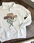 Cowboy Skeleton Quarter Zip