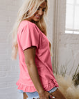 Kimber Frilled Hem Loose Top