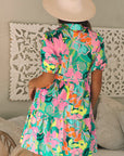 Brynleigh Floral Puff Sleeve Babydoll Dress