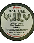 50 Gram Angelus Roll Call Military Shoe Polish Black