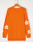 Floral Open-Front Cardigan