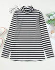 Stripe Ribbed Long Sleeve Tee