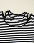 Remi Stripe Double-layer Long Sleeve Top