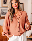 Parker Button Front Dolman Sleeve Sweater Cardigan