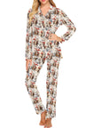 Western Santa Christmas Women's Pajama Set