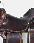 Western Horse Saddle American Leather Ranch Roping Trail Hilason Dark Brown