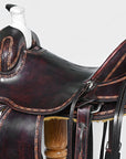 Western Horse Saddle American Leather Ranch Roping Trail Hilason Dark Brown