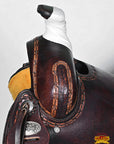 Western Horse Saddle American Leather Ranch Roping Trail Hilason Dark Brown