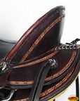 Western Horse Saddle American Leather Ranch Roping Trail Hilason Dark Brown