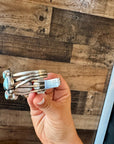 Cuff - Sterling silver Cuff Bracelet with Golden Hills turquoise