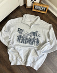 Cowboy Scene Quarter Zip