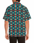 Jade Aztec Men's Western Camp Shirt