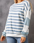 Elina Striped Pullover Sweatshirt