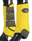 HILASON L M S Horse Rear Hind Leg Sport Boots Printed Hind Rear Leg Boots