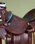 Western Horse Saddle American Leather Wade Ranch Roping Dark Brown Hilason