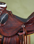 Western Horse Saddle American Leather Wade Ranch Roping Dark Brown Hilason