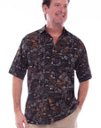 Men's S/s Night Sky Batik Shirt - 5266