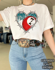 Barbed Wire Heart TEE or CREWNECK