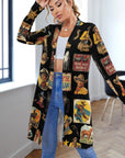 Vintage Cowboy Collage Western Lightweight Cardigan