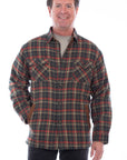 Sherpa Lined Flannel Shirt/jacket - 5291